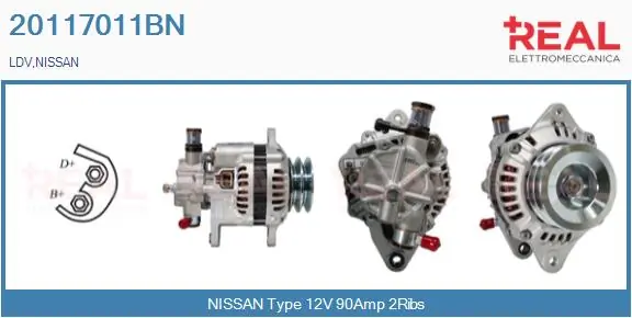 Comprar Alternador Nissan Vanette C23 a bajo precio