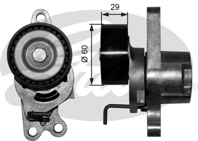  Tensor de correa poli V Fiat Fiorino 