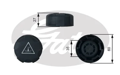 RC247 Gates Tapón del radiador de refrigerante