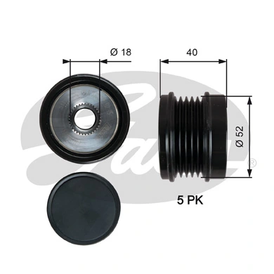 Rueda libre alternador  para Mercedes A  W176