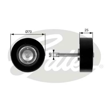 Comprar Polea inversión / guía, correa poli V Mazda 6  GY