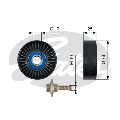 Comprar Polea inversión / guía, correa poli V Peugeot 307 CC 3B