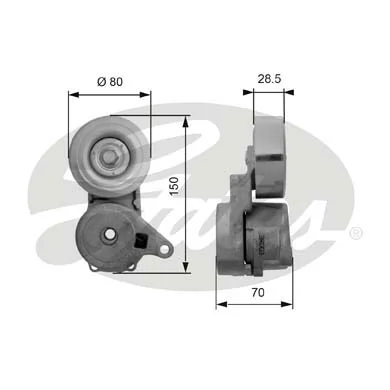 T38413 Gates Tensor de correa de alternador