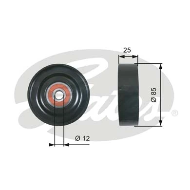Comprar MS556151 Mitsubishi Polea tensora, correa poli V