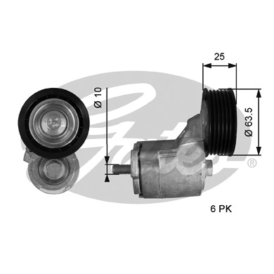 T38414 Gates Tensor de correa de alternador