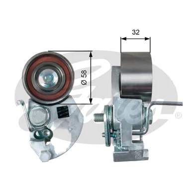 Tensor, correa dentada para KIA Cerato I LD