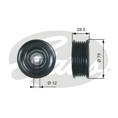 Comprar Polea inversión / guía, correa poli V Lexus LS  UCF30