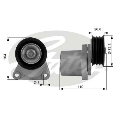 Comprar T38204 Gates Tensor de correa poli V 