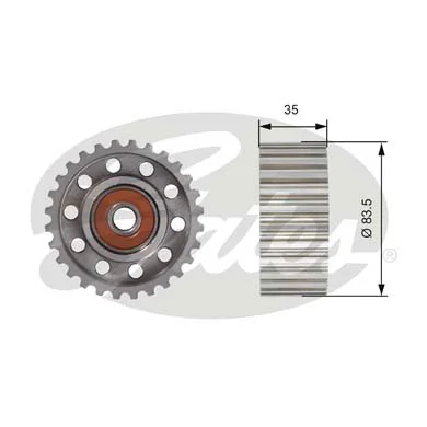 Polea tensora intermedio de correa dentada para Toyota Hilux  N