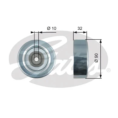 Comprar T36495 Gates Polea inversión/guía, correa poli V