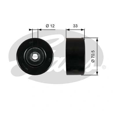 Polea guía correa poli V para Nissan Navara NP300 III D40