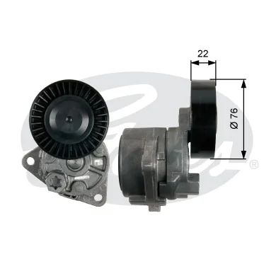 Tensor de correa de alternador para Hyundai Terracan  HP