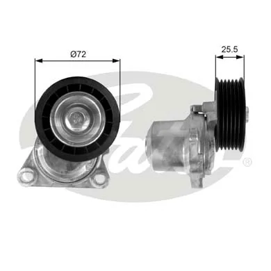 T38408 Gates Tensor de correa de alternador