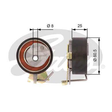 T43023 Gates Rodillo de cadena