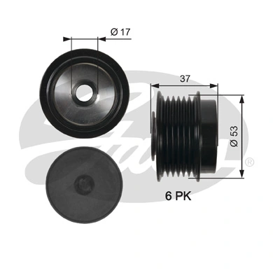 Polea rueda libre Toyota Corolla sedán (E15) (2006 - 2014) precio, desde 34,07 EUR