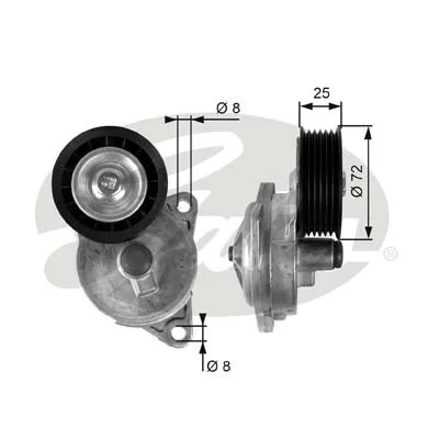 T38188 Gates Tensor de correa de alternador