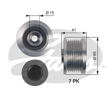 OAP7125 Gates Rueda libre alternador 