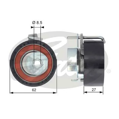 Rodillo de cadena para Ford Focus III CB8