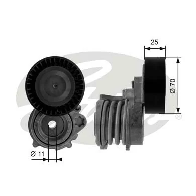 Tensor de la correa trapecial poli v BMW 3 
