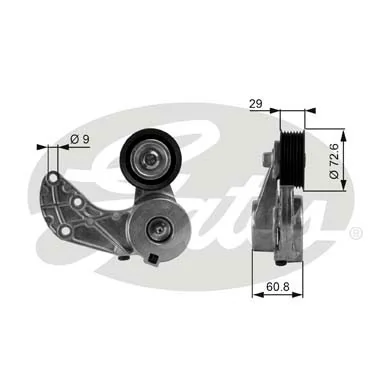 T38317 Gates Tensor de correa de alternador