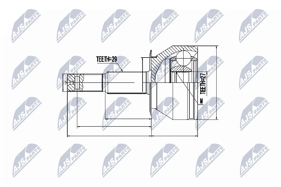 Junta homocinética exterior delantera Nissan Navara D40
