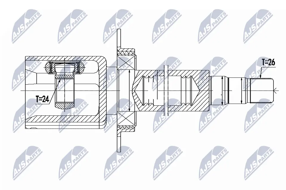 Junta homocinética interna delantera derecha Volvo 36051321