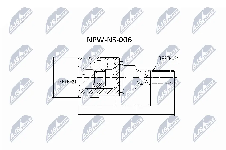 NPWNS006 NTY Junta homocinética interior trasera