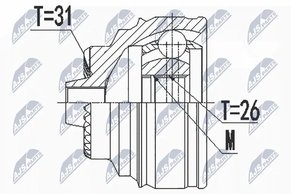 Junta homocinética para Mini COUNTRYMAN  F60