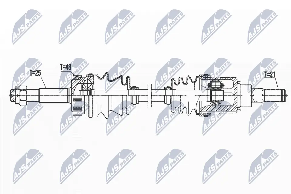 Semieje trasero para Nissan X-Trail  T31