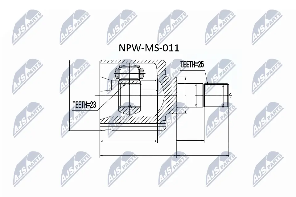 NPWMS011 NTY Junta homocinética interna delantera