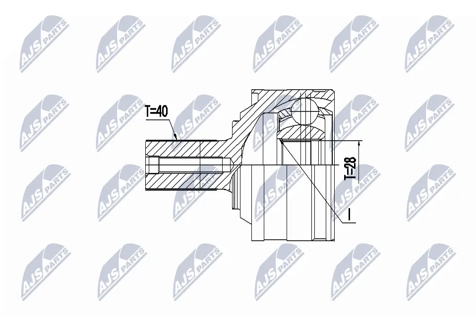 Junta homocinética exterior delantera Odm-multiparts 12151989