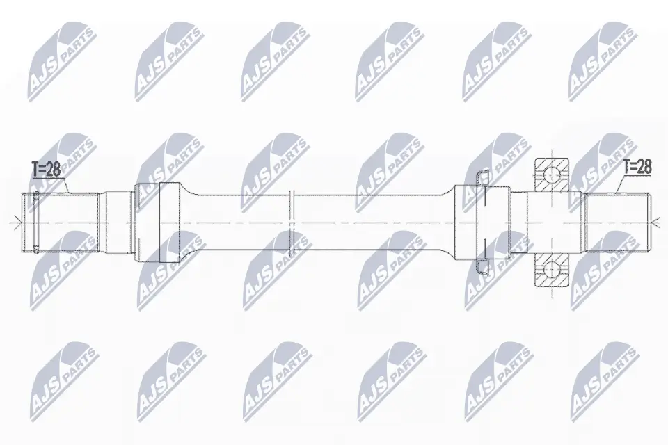 Semieje delantero derecho NTY NWPMZ004 precio, desde 65,07 EUR