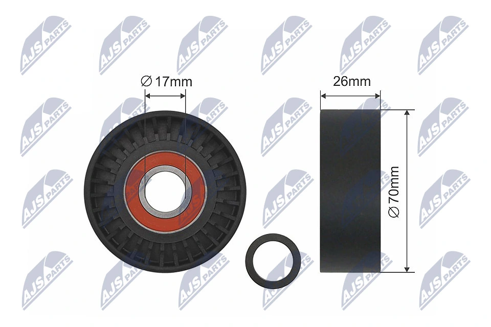 Tensor de la correa trapecial poli v Toyota RAV4 II (XA2)