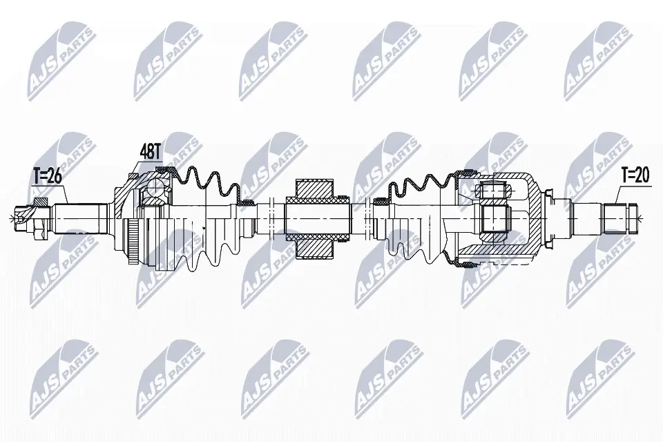 Comprar 434104020 Toyota Semieje delantero derecho