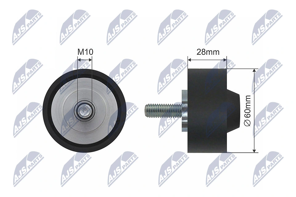 Rodillo guia para Porsche Cayenne II (92A)