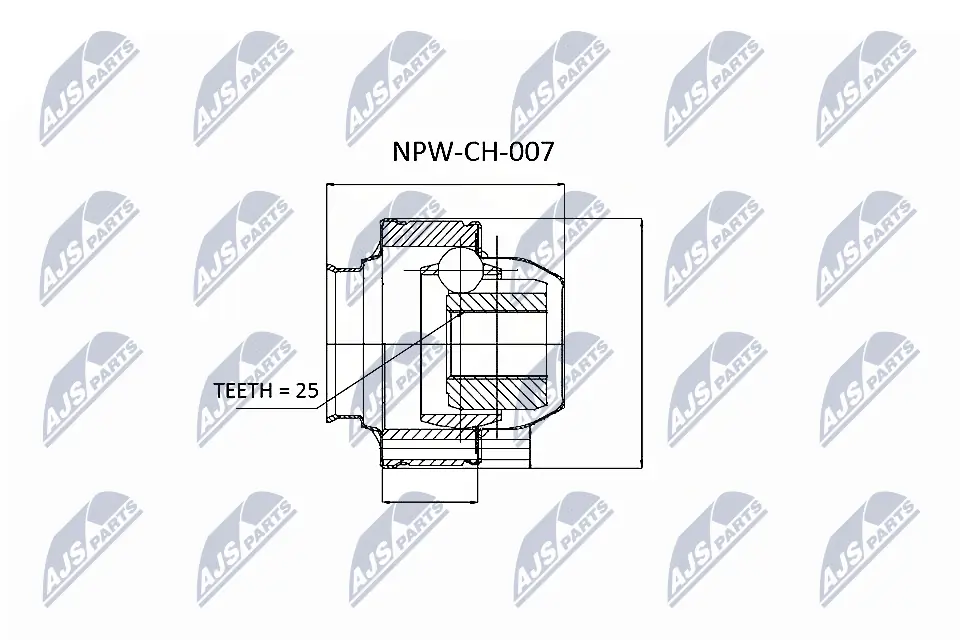 NPWCH007 NTY Junta homocinética interna delantera