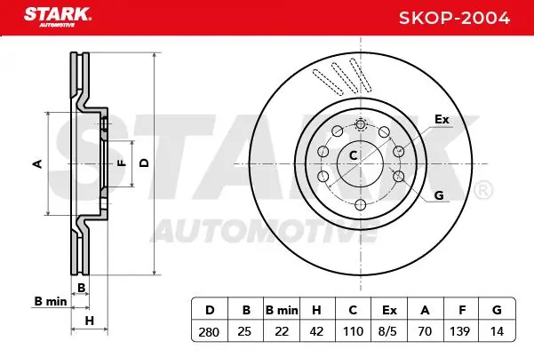Disco de freno SKOP2004 Market (OEM)