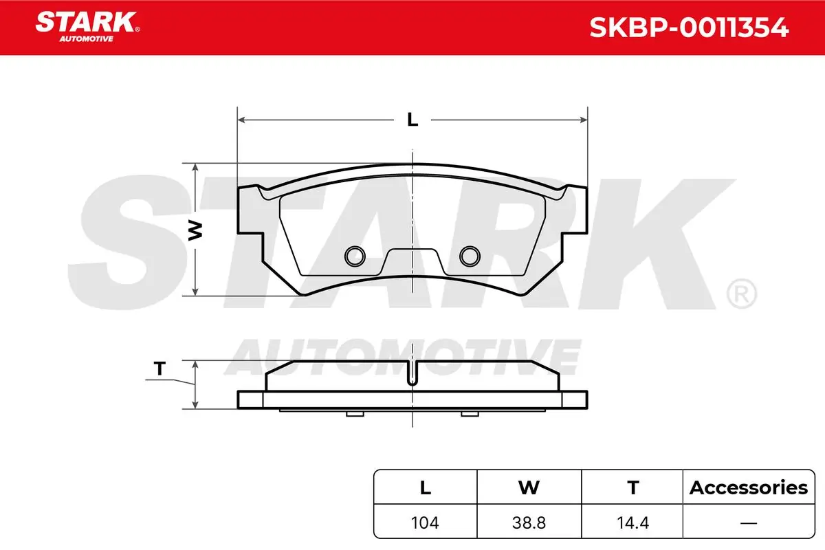 Comprar SKBP0011354 Market (OEM) Pastillas de freno traseras