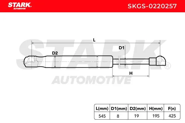 Amortiguador de maletero Citroen C4 1 LC