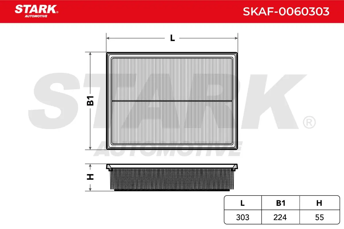 SKAF0060303 Market (OEM) Filtro de aire de motor