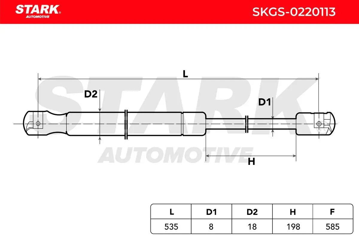 SKGS0220113 Market (OEM) Amortiguador de porton
