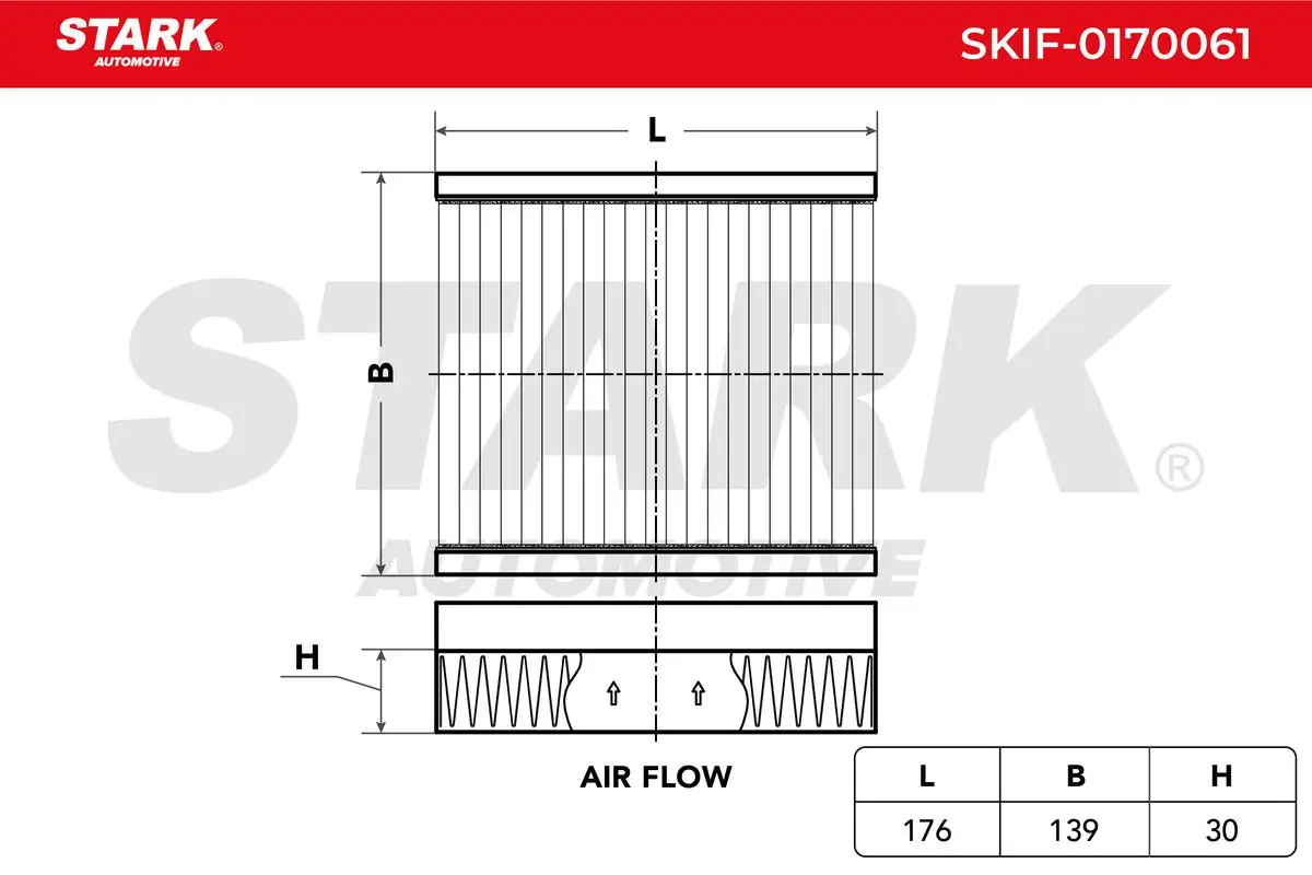 SKIF0170061 Market (OEM) Filtro antipolen