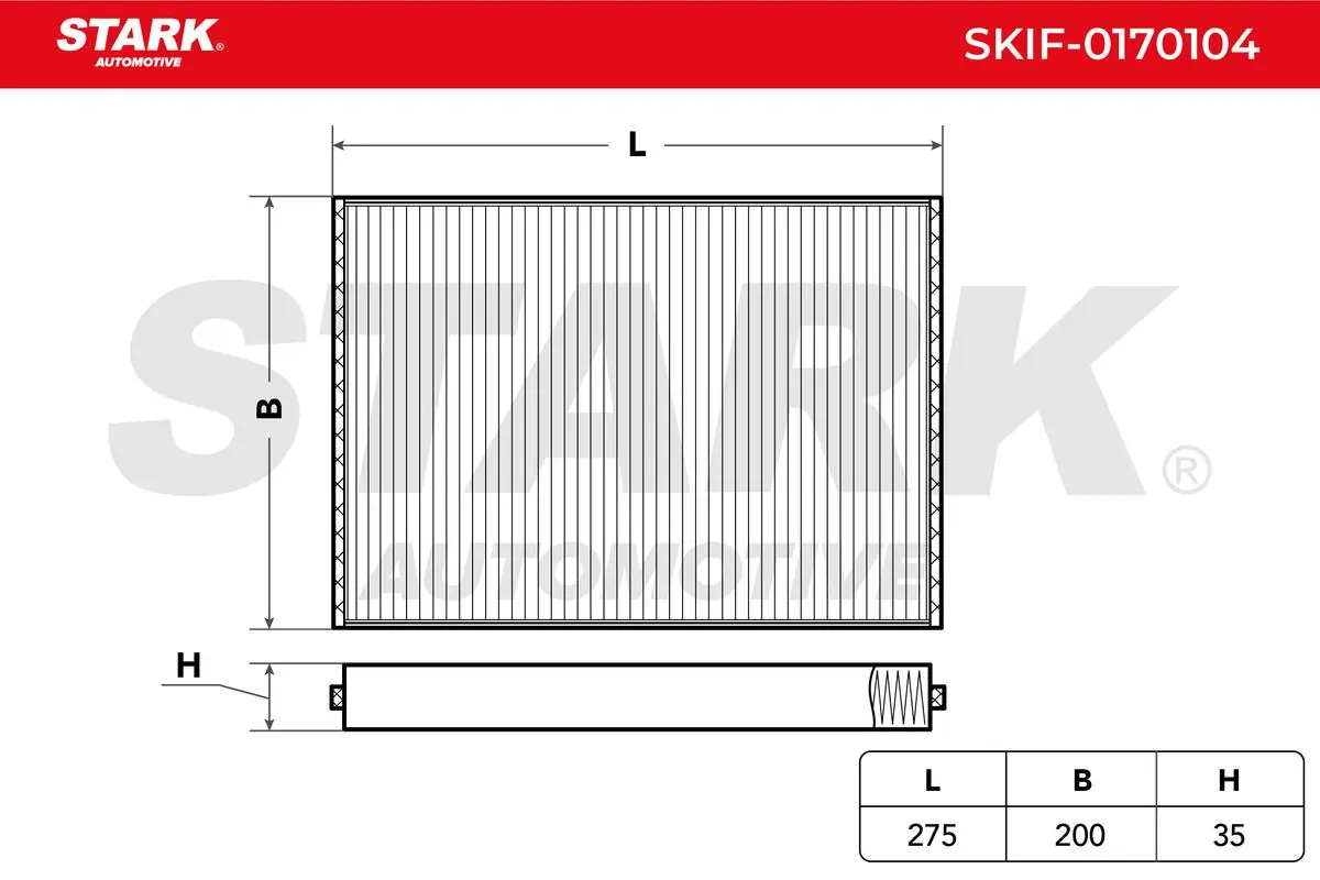 Filtro de habitáculo SKIF0170104 Market (OEM)