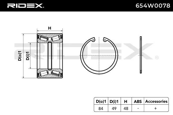 Cojinete de rueda delantero 021436 Cautex