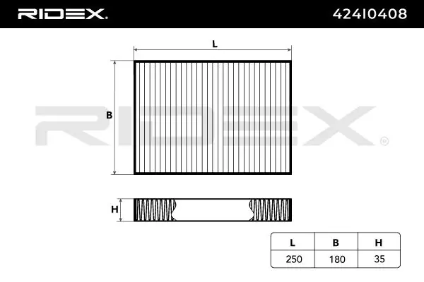 Filtro de cabina Ridex 424I0408 precio, desde 14,18 EUR