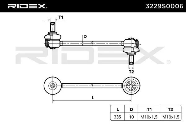 Comprar 3229S0006 Ridex Bieleta estabilizadora delantera