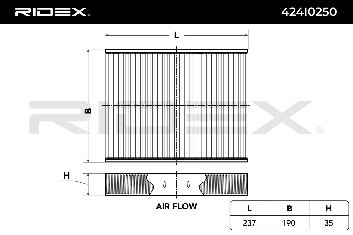 424I0250 Ridex Filtro antipolen