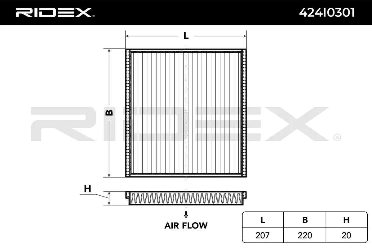 424I0301 Ridex Filtro antipolen