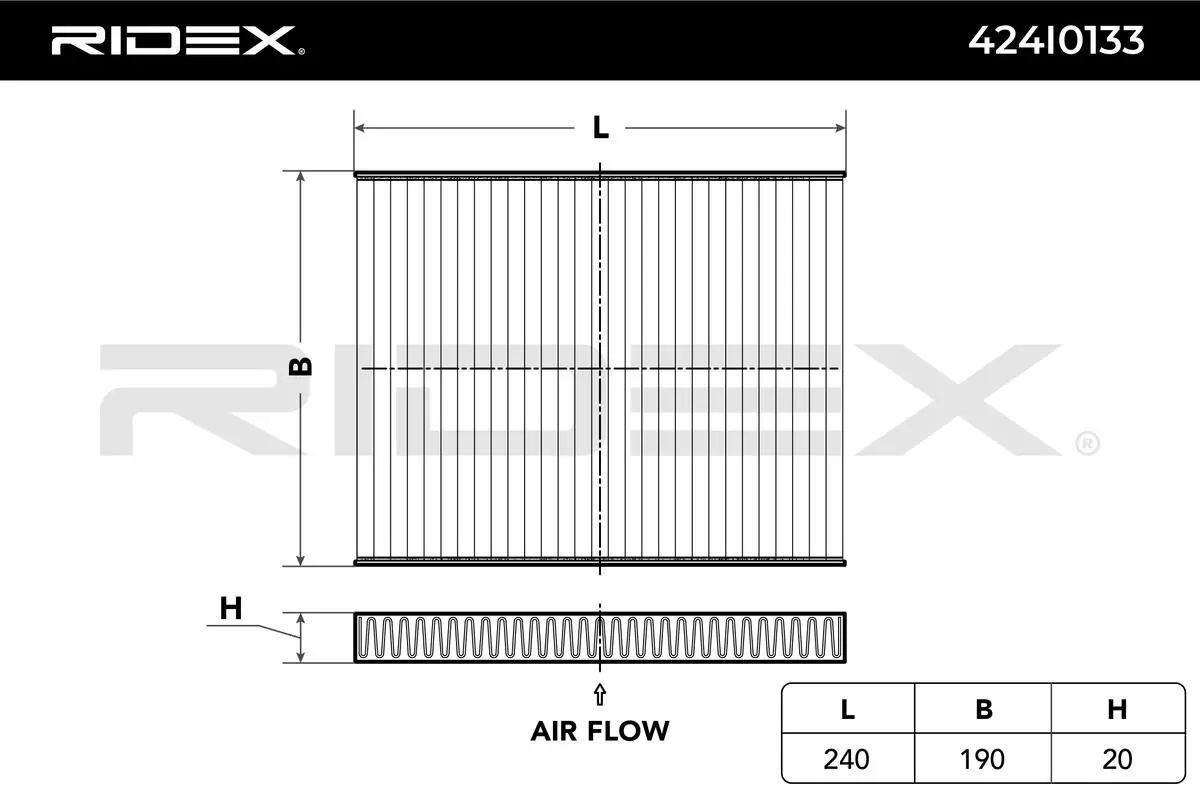 Filtro de cabina Ridex 424I0133 precio, desde 11,27 EUR