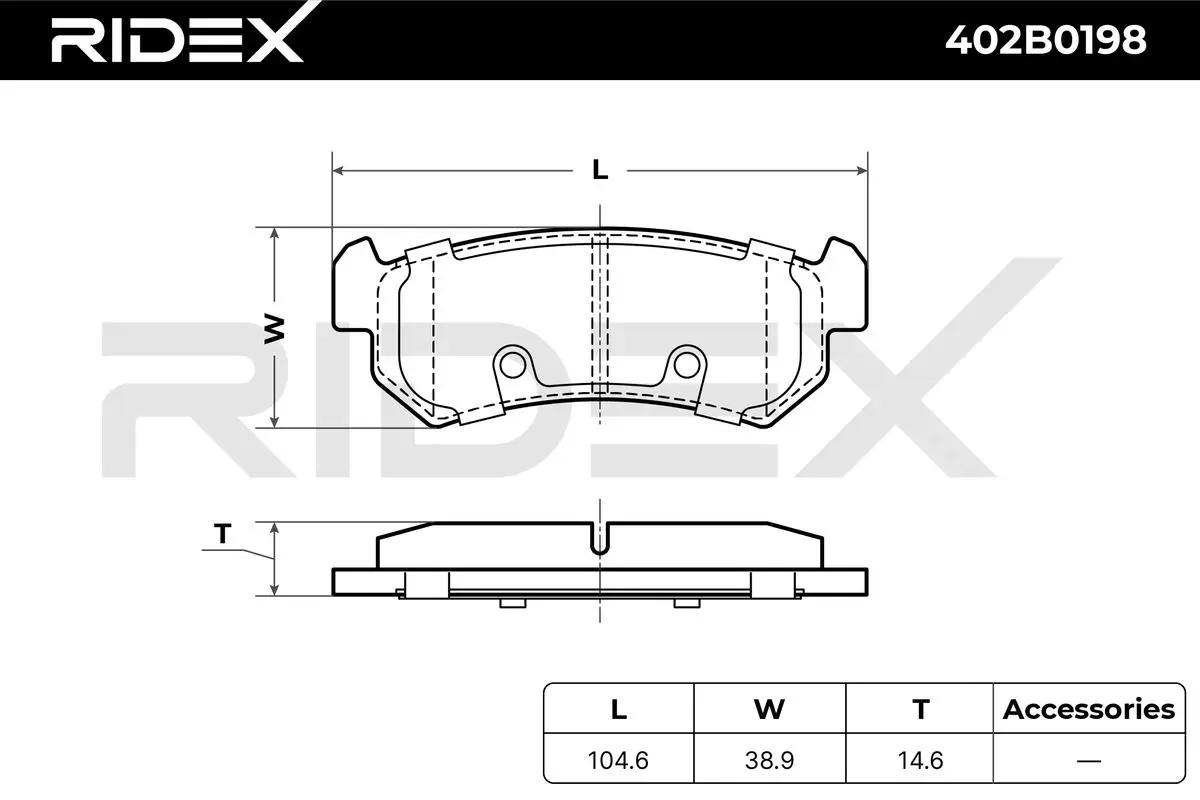 Pastillas freno traseras Chevrolet Lacetti  (2003-2013)